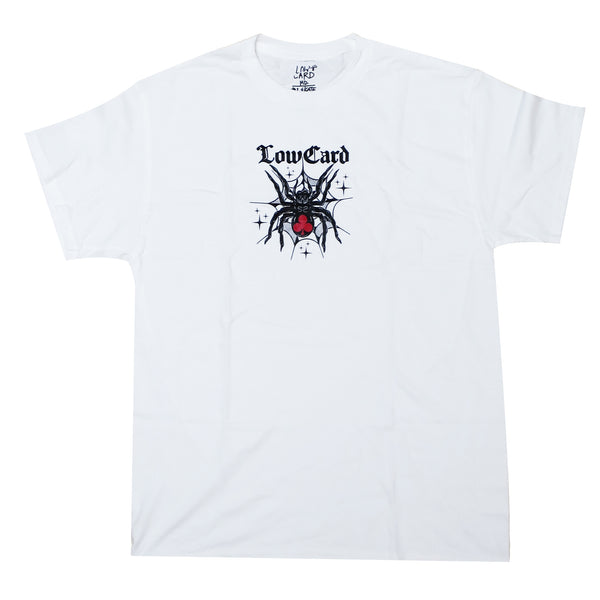 LOWCARD BLACK WIDOW T-SHIRTS WHITE 【 ローカード ブラック ウィドウ Tシャツ ホワイト 】