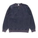 POP TRADING COMPANY POP LOGO CREWNECK SWEAT WASHED NAVY 【 ポップ ロゴ クルーネック スエット ウォッシュド ネイビー 】