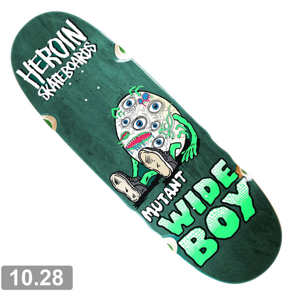 HEROIN MUTANT WIDE BOY DECK 10.28 GREEN 【 ヘロイン ミュータント ワイド ボーイ デッキ  】