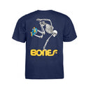 POWELL-PERALTA SKATE SKELETON NAVY YOUTH T-SHIRTS 【 子供用 ボーンズ スケート スケルトン ネイビー キッズ 】