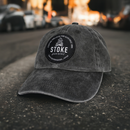 STOKE BONFIRE DAT HAT WASHED BLACK 【 ストーク ボンファイア ダットハット キャップ ウォッシュド ブラック 】