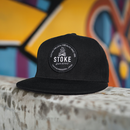 STOKE BONFIRE SNAPBACK HAT BLACK 【 ストーク ボンファイア スナップバック ハット キャップ ブラック 】