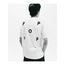 POP TRADING COMPANY POP LOGO WHITE【 ポップ ロゴ Tシャツ ホワイト 】