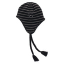 POP TRADING COMPANY POP REVERSIBLE EARFLAP BEANIE BLACK/CHARCOAL 【 ポップ イヤーフラップ ビーニー ブラック / チャコール 】