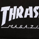 THRASHER MAGAZINE LOGO FELT SNAPBACK CAP BLACK 【 スラッシャー マガジン ロゴ フェルト スナップバック キャップ ブラック 】