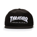 THRASHER MAGAZINE LOGO FELT SNAPBACK CAP BLACK 【 スラッシャー マガジン ロゴ フェルト スナップバック キャップ ブラック 】