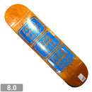 FREEDOME TEAM LOGO ORANGE DECK 8.0 【フリーダム チームロゴ オレンジ デッキ 】