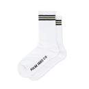 POLAR SKATE CO. RIB SOCKS STRIPE WHITE BLACK SAGE【 ポーラー リブ ソックス ストライプ ホワイト ブラック セージ 】