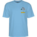 POWELL-PERALTA SKATE SKELETON BABY BLUE T-SHIRTS 【 ボーンズ スケート スケルトン ベイビーブルー Tシャツ 】