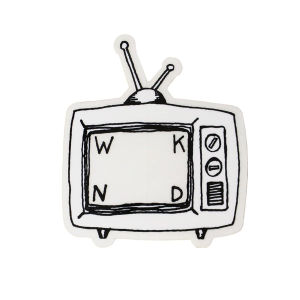 WKND TV LOGO CLEAR STICKER 【 ウィークエンド TV ロゴ クリア ステッカー 】