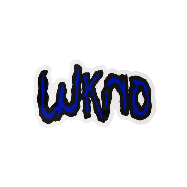 WKND LOGO CLEAR STICKER BLUE 【 ウィークエンド ロゴ クリア ステッカー ブルー 】