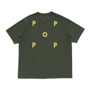 POP TRADING COMPANY POP LOGO T-SHIRTS THYME/SUNDRESS【 ポップ ロゴ Tシャツ タイム / サンドレス 】