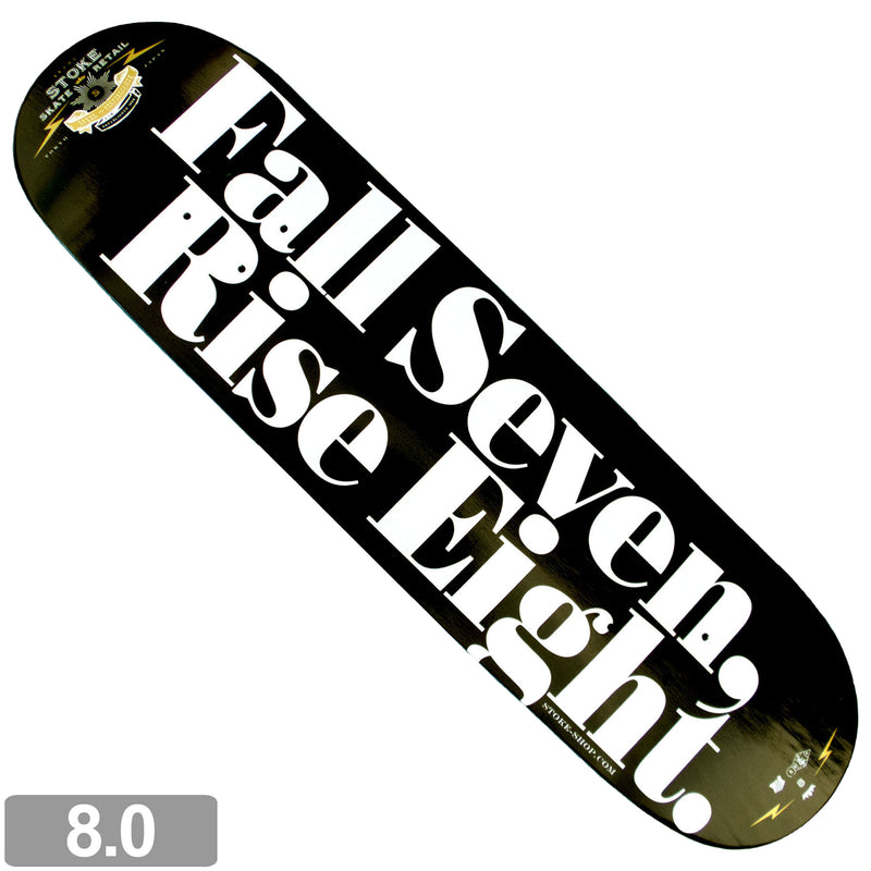 ★組立済★ STOKE OG RISE EIGHT DECK 8.0 x THUNDER TRUCK x SPITFIRE COMPLETE 【 ストーク OG ライズエイト デッキ × サンダー トラック ×スピットファイヤー コンプリート 】