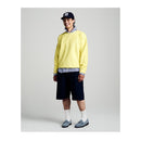 POP TRADING COMPANY POP STENCIL LOGO CREWNECK SWEAT LEMON GLASS【 ポップ ステンシル ロゴ クルーネック スエット レモングラス 】