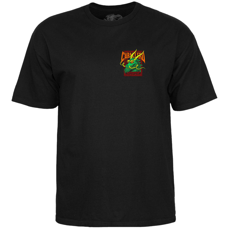 POWELL PERALTA CABALLERO STREET DRAGON BLACK T-SHIRTS 【 パウエル ペラルタ キャバレロ ストリート ドラゴン ブラック Tシャツ 】