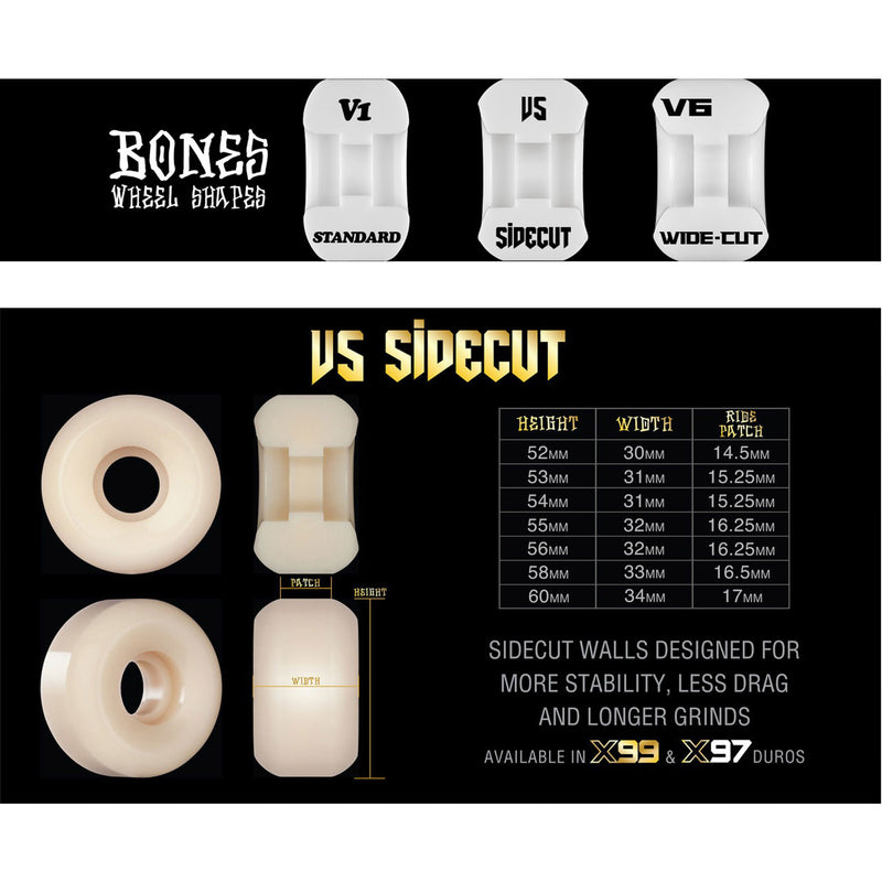 BONES X-FORMULA HAWK BEAK & DESTROY WHEEL V5 SIDECUT 58mm 99A【 ボーンズ Xフォーミュラ ホーク・ビーク＆デストロイ ウィール V5 サイドカット 】