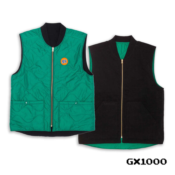 GX1000 REVERSIBLE VEST BLACK / GREEN 【 ジーエックス1000 リバーシブル ベスト ブラック / グリーン 】