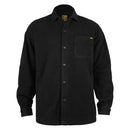 BONES BLACK ＆ GOLD BUTTON UP FLEECE JACKET BLACK 【 ボーンズ ブラック アンド ゴールド ボタン アップ フリース ジャケット ブラック 】