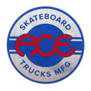 ACE TRUCKS SEAL LOGO SILVER SMALL STICKERS 【 エース トラック シール ロゴ シルバー スモール ステッカー 】
