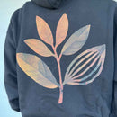 MAGENTA FALL LEAF HOODIE BLACK【 マゼンタ フォール リーフ フーディー ブラック 】