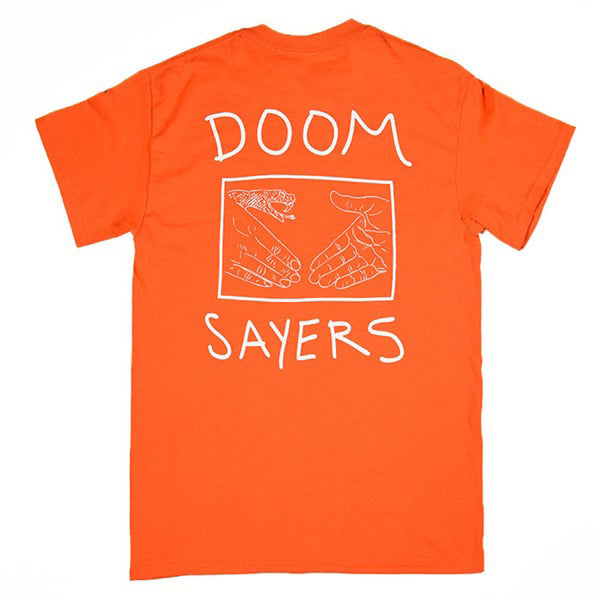 DOOM SAYERS SNAKE SHAKE T-SHIRT ORANGE 【 ドゥームセイヤーズ