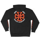 INDEPENDENT BAUHAUS CROSS ZIP HOODED BLACK 【 インディペンデント バウハウス クロスジップ フーディー 】