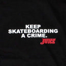 JUICE KEEP SKATEBOADING CRIME BLACK T-SHIRTS 【 ジュース キープ スケートボーディング クライム Tシャツ ブラック 】