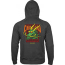 POWELL SKATEBOARDING CABALLERO DRAGON ZIP HOODIE CHACOAL 【 パウエル スケートボーディング キャバレロ ドラゴン ジップ フーディ チャコール 】