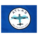 ATLAS FLIGHT T－SHIRTS ROYAL BLUE 【 アトラス フライト Tシャツ ブルー 】