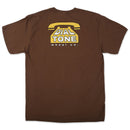 DIAL TONE WHEEL CO  DIAL LOGO TEE COFFEE 【 ダイアル トーン Tシャツ コーヒー 】