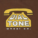 DIAL TONE WHEEL CO  DIAL LOGO TEE COFFEE 【 ダイアル トーン Tシャツ コーヒー 】