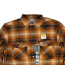 CARHARTT RUGGED FLEX RELAXED FIT FRANNEL LONG SLEEVE SNAP PLAID SHIRT COPPER【 カーハート リラックス フィット フランネル シャツ