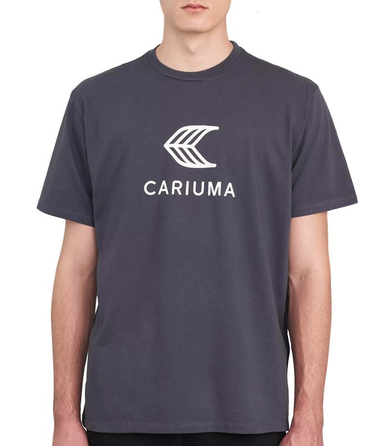 CARIUMA TEAM T-SHIRT DARK GREY WITH OFF WHITE LOGO 【 カリウマ チーム Tシャツ ダーク グレー ウィズ オフ ホワイト ロゴ 】