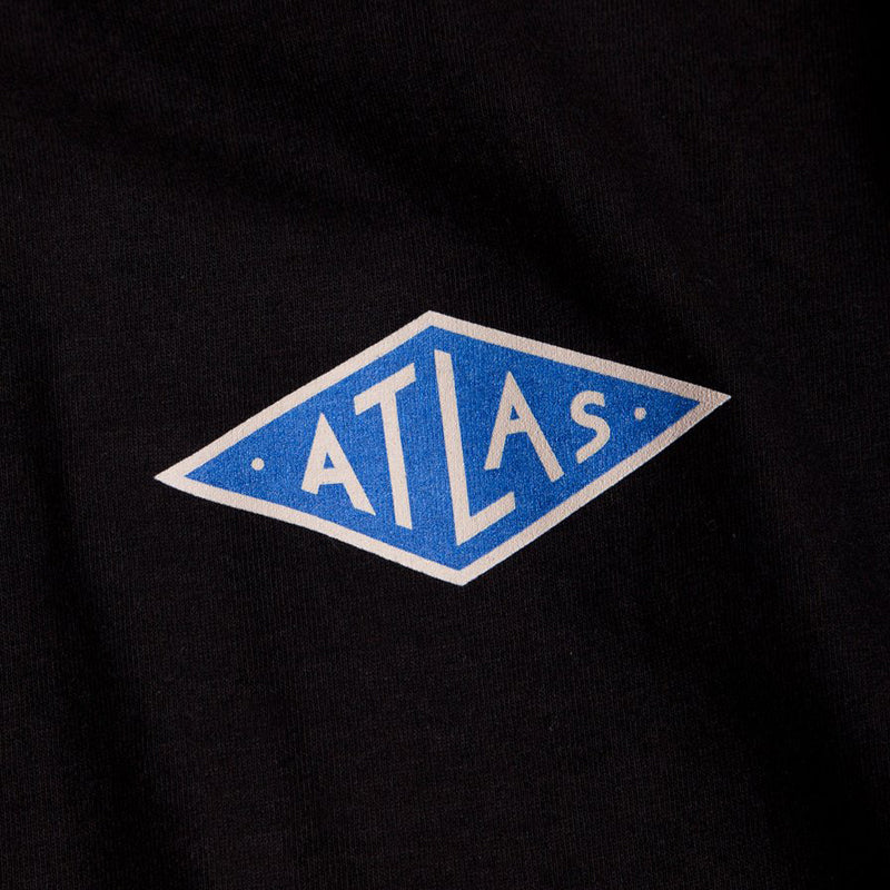 ATLAS WORLD T-SHIRTS BLACK 【 アトラス ワールド Tシャツ 】