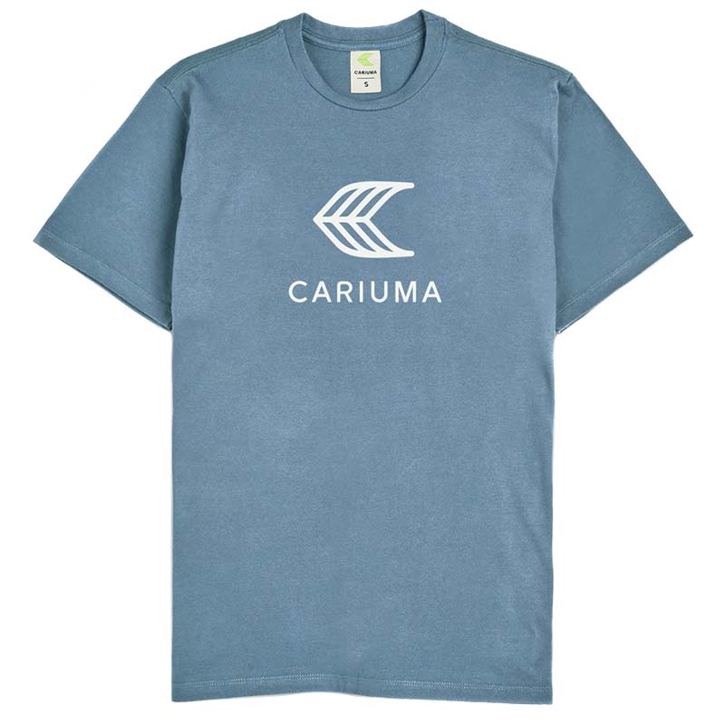 CARIUMA TEAM T-SHIRT BLUE WITH OFF WHITE LOGO 【 カリウマ チーム Tシャツ ブルー ウィズ オフ ホワイト ロゴ 】
