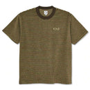 POLAR SKATE CO. TERRY STRIPE TEE BROWN 【 ポーラー テリー ストライプ Tシャツ ブラウン 】