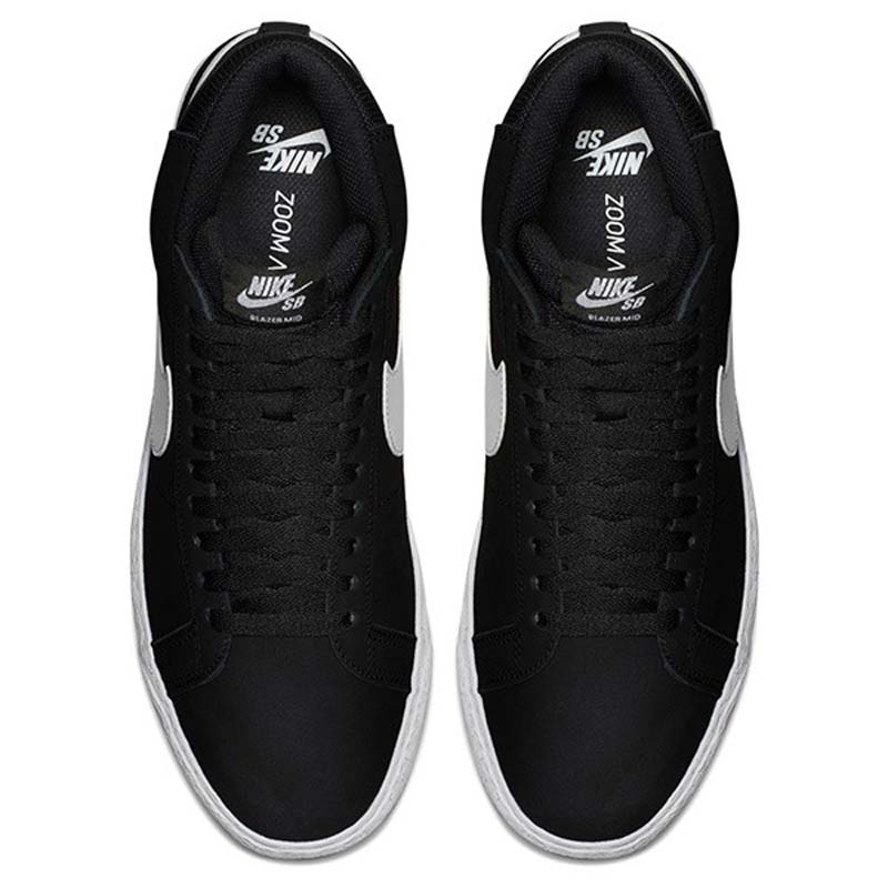 NIKE SB ZOOM BLAZER MID BLACK / WHITE - WHITE 【 ナイキエスビー ズーム ブレザー ミッド ブラック / ホワイト - ホワイト シューズ 】