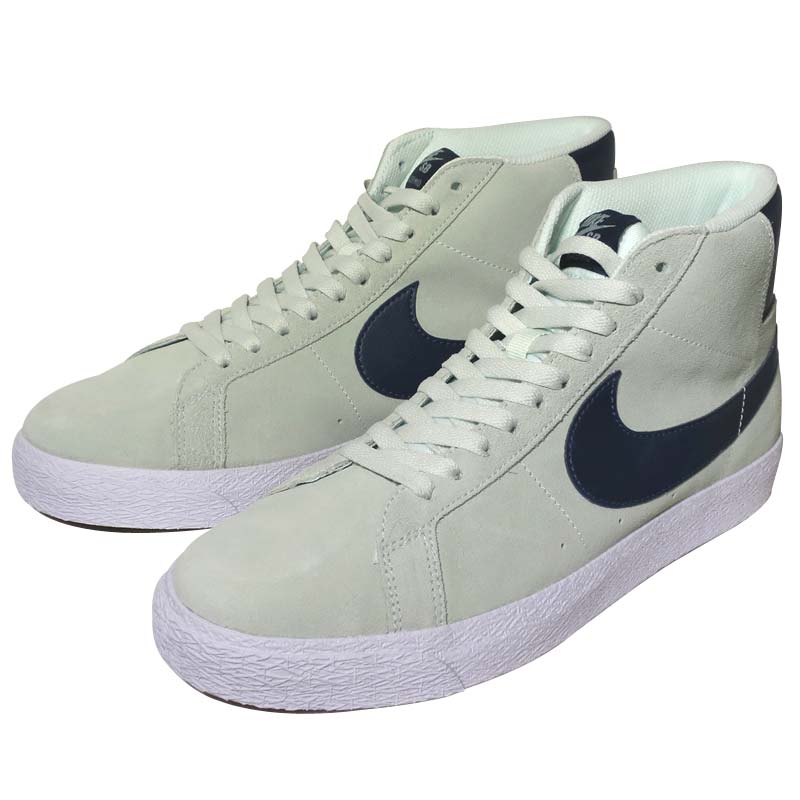 NIKE SB ZOOM BLAZER MID BARELY GREEN / NAVY 【 ナイキエスビー ズーム ブレザー ミッド ベアリー グリーン / ネイビー シューズ 】