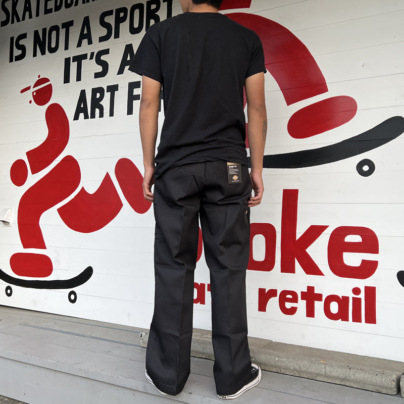 DICKIES LOOSE FIT DOUBLE KNEE WORK PANTS BLACK 【 ディッキーズ ルーズ フィット ダブル ニー  ワークパンツ ブラック 】