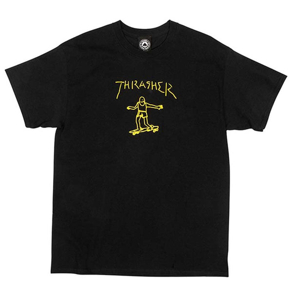 THRASHER GONZ BLACK/YELLOW T-SHIRTS 【 スラッシャー ゴンズ ブラック/イエロー Tシャツ 】