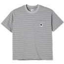 POLAR SKATE CO. STRIPE POCKET TEE GREY【 ポーラー ストライプ ポケット ティー グレー 】