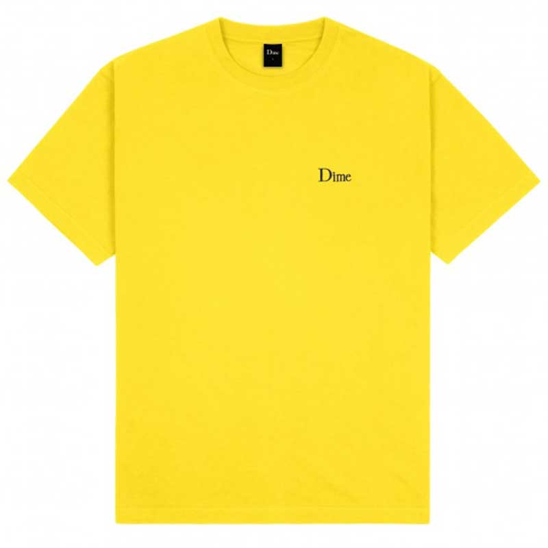 DIME CLASSIC SMALL LOGO T-SHIRT YELLOW 【 ダイム クラシック ロゴ Tシャツ イエロー 】