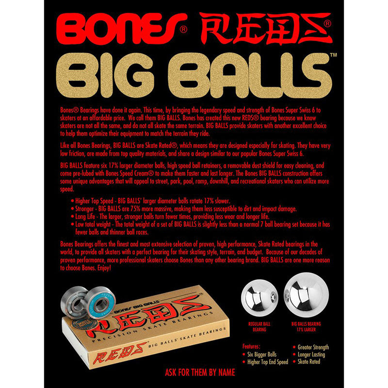 BONES BIG BALLS REDS BEARING【 ボーンズ ビッグボールレッズ ベアリング 】
