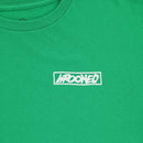 KROOKED MOON SMILE RAW TEE KELLY GREEN / WHITE 【 クルキッド ムーン スマイル ロウ Tシャツ ケリー グリーン / ホワイト 】