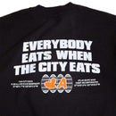 ATLAS  EVERYBODY EATS TEE BLACK 【 アトラス エブリバディ イーツ Tシャツ ブラック 】