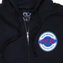 ACE TRUCKS ZIP HOODIE ROUND LOGO BLACK【 エース トラック ジップ フーディー ラウンド ロゴ ブラック 】