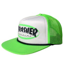 THRASHER ELLIPSE MAG LOGO TRUCKER ROPE HAT GREEN【 スラッシャー エリプス マグ ロゴ トラッカー ループ ハット キャップ グリーン 】