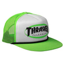 THRASHER ELLIPSE MAG LOGO TRUCKER ROPE HAT GREEN【 スラッシャー エリプス マグ ロゴ トラッカー ループ ハット キャップ グリーン 】