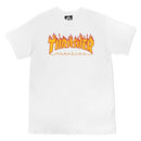 THRASHER FLAME LOGO WHITE T-SHIRTS 【 スラッシャー フレイム ロゴ ホワイト Tシャツ 】