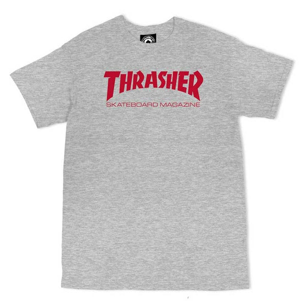 THRASHER SKATE MAG GREY / RED T-SHIRTS 【 スラッシャー スケート マグ グレー レッド Tシャツ 】